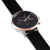 Buy Shop Tommy Hilfiger Chase Chronograph Quartz Grey Dial Black Leather Strap Watch For Men - 1791488 USA Online