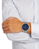 Buy Shop Tommy Hilfiger Chase Multifunction Blue Dial Silver Steel Strap Watch for Men - 1791575 USA Online