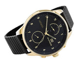 Buy Shop Tommy Hilfiger Chase Quartz Black Dial Black Mesh Bracelet Watch for Men - 1791580 USA Online