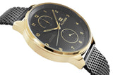 Buy Shop Tommy Hilfiger Chase Quartz Black Dial Black Mesh Bracelet Watch for Men - 1791580 USA Online
