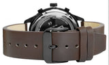 Buy Shop Tommy Hilfiger Chase Quartz Black Dial Brown Leather Strap Watch for Men - 1791577 USA Online