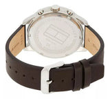 Buy Shop Tommy Hilfiger Chase Quartz Black Dial Brown Leather Strap Watch for Men - 1791577 USA Online