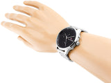 Buy Shop Tommy Hilfiger Chase Quartz Black Dial Silver Steel Strap Watch For Men - 1791485 USA Online