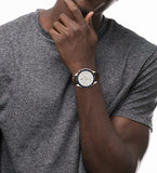 Buy Shop Tommy Hilfiger Chase Quartz Brown Dial Brown Leather Strap Watch for Men - 1791579 USA Online