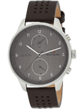 Buy Shop Tommy Hilfiger Chase Quartz Brown Dial Brown Leather Strap Watch for Men - 1791579 USA Online