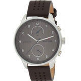 Buy Shop Tommy Hilfiger Chase Quartz Brown Dial Brown Leather Strap Watch for Men - 1791579 USA Online
