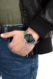 Buy Shop Tommy Hilfiger Chase Quartz Grey Dial Silver Mesh Bracelet Watch For Men - 1791484 USA Online