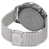Buy Shop Tommy Hilfiger Chase Quartz Grey Dial Silver Mesh Bracelet Watch For Men - 1791484 USA Online