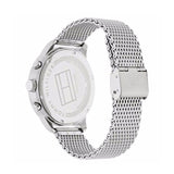 Buy Shop Tommy Hilfiger Chase Quartz Grey Dial Silver Mesh Bracelet Watch For Men - 1791484 USA Online