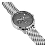 Buy Shop Tommy Hilfiger Chase Quartz Grey Dial Silver Mesh Bracelet Watch For Men - 1791484 USA Online