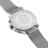 Buy Shop Tommy Hilfiger Chronograph Black Dial Silver Mesh Bracelet Watch for Men - 1791292 USA Online