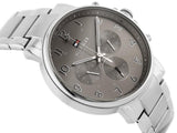 Buy Shop Tommy Hilfiger Chronograph Grey Dial Silver Steel Strap Watch for Men - 1710382 USA Online