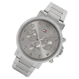 Buy Shop Tommy Hilfiger Chronograph Grey Dial Silver Steel Strap Watch for Men - 1710382 USA Online
