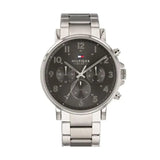 Buy Shop Tommy Hilfiger Chronograph Grey Dial Silver Steel Strap Watch for Men - 1710382 USA Online