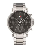 Buy Shop Tommy Hilfiger Chronograph Grey Dial Silver Steel Strap Watch for Men - 1710382 USA Online