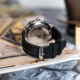 Buy Shop Tommy Hilfiger Clark Chronograph Black Dial Black Rubber Strap Watch For Men - 1792082 USA Online