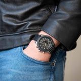 Buy Shop Tommy Hilfiger Clark Chronograph Black Dial Black Rubber Strap Watch For Men - 1792082 USA Online