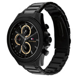 Buy Shop Tommy Hilfiger Clark Chronograph Black Dial Black Steel Strap Watch For Men - 1792081 USA Online