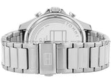 Buy Shop Tommy Hilfiger Clark Chronograph Blue Dial Silver Steel Strap Watch For Men - 1792080 USA Online