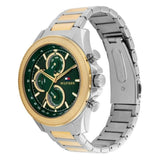 Buy Shop Tommy Hilfiger Clark Chronograph Blue Dial Two Tone Steel Strap Watch For Men - 1792079 USA Online