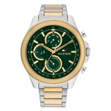Buy Shop Tommy Hilfiger Clark Chronograph Blue Dial Two Tone Steel Strap Watch For Men - 1792079 USA Online
