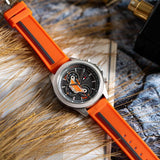 Buy Shop Tommy Hilfiger Clark Chronograph Grey Dial Orange Rubber Strap Watch For Men - 1792084 USA Online