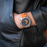 Buy Shop Tommy Hilfiger Clark Chronograph Grey Dial Orange Rubber Strap Watch For Men - 1792084 USA Online