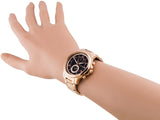Buy Shop Tommy Hilfiger Claudia Black Dial Rose Gold Steel Strap Watch for Women - 1781820 USA Online