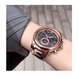Buy Shop Tommy Hilfiger Claudia Black Dial Rose Gold Steel Strap Watch for Women - 1781820 USA Online