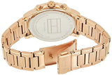Buy Shop Tommy Hilfiger Claudia Black Dial Rose Gold Steel Strap Watch for Women - 1781820 USA Online