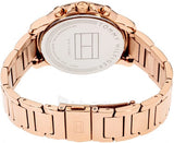 Buy Shop Tommy Hilfiger Claudia Black Dial Rose Gold Steel Strap Watch for Women - 1781820 USA Online