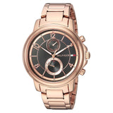 Buy Shop Tommy Hilfiger Claudia Black Dial Rose Gold Steel Strap Watch for Women - 1781820 USA Online