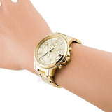 Buy Shop Tommy Hilfiger Claudia Gold Dial Gold Steel Strap Watch for Women - 1781821 USA Online