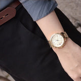Buy Shop Tommy Hilfiger Claudia Gold Dial Gold Steel Strap Watch for Women - 1781821 USA Online