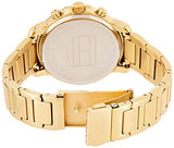 Buy Shop Tommy Hilfiger Claudia Gold Dial Gold Steel Strap Watch for Women - 1781821 USA Online