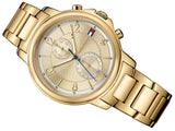 Buy Shop Tommy Hilfiger Claudia Gold Dial Gold Steel Strap Watch for Women - 1781821 USA Online