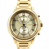 Buy Shop Tommy Hilfiger Claudia Gold Dial Gold Steel Strap Watch for Women - 1781821 USA Online