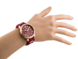 Buy Shop Tommy Hilfiger Claudia Red Dial Two Tone Steel Strap Watch for Women - 1781744 USA Online