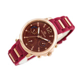Buy Shop Tommy Hilfiger Claudia Red Dial Two Tone Steel Strap Watch for Women - 1781744 USA Online