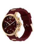 Buy Shop Tommy Hilfiger Claudia Red Dial Two Tone Steel Strap Watch for Women - 1781744 USA Online