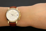 Buy Shop Tommy Hilfiger Claudia Rose Gold Dial Brown Leather Strap Watch for Women - 1781818 USA Online