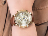 Buy Shop Tommy Hilfiger Claudia Rose Gold Dial Brown Leather Strap Watch for Women - 1781818 USA Online