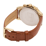 Buy Shop Tommy Hilfiger Claudia Rose Gold Dial Brown Leather Strap Watch for Women - 1781818 USA Online