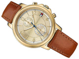 Buy Shop Tommy Hilfiger Claudia Rose Gold Dial Brown Leather Strap Watch for Women - 1781818 USA Online