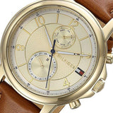 Buy Shop Tommy Hilfiger Claudia Rose Gold Dial Brown Leather Strap Watch for Women - 1781818 USA Online