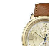 Buy Shop Tommy Hilfiger Claudia Rose Gold Dial Brown Leather Strap Watch for Women - 1781818 USA Online