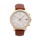 Buy Shop Tommy Hilfiger Claudia Rose Gold Dial Brown Leather Strap Watch for Women - 1781818 USA Online