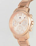Buy Shop Tommy Hilfiger Claudia Rose Gold Dial Rose Gold Steel Strap Watch for Women - 1781743 USA Online