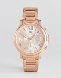 Buy Shop Tommy Hilfiger Claudia Rose Gold Dial Rose Gold Steel Strap Watch for Women - 1781743 USA Online