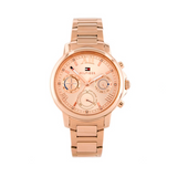 Buy Shop Tommy Hilfiger Claudia Rose Gold Dial Rose Gold Steel Strap Watch for Women - 1781743 USA Online